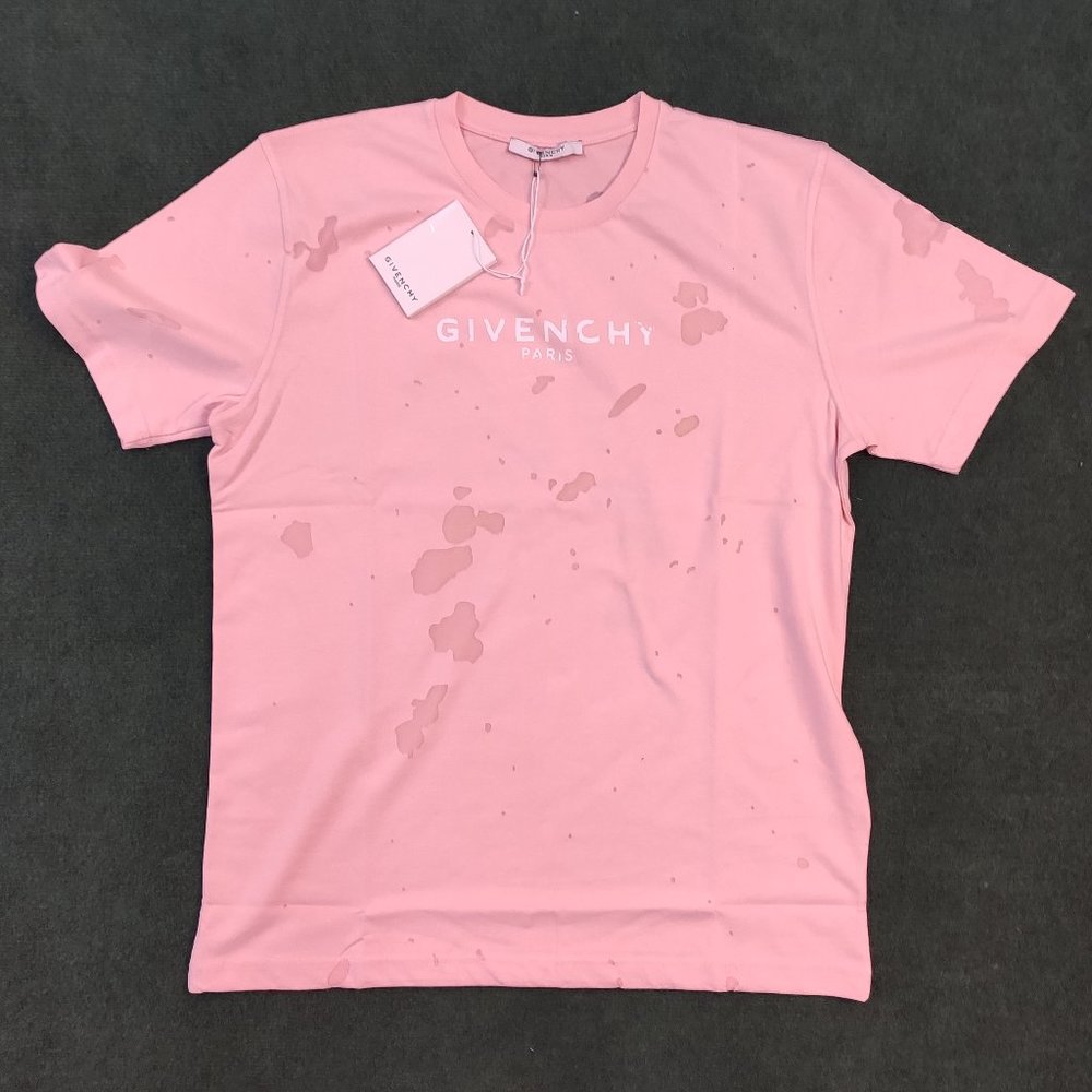 Givenchy Paris Pink Casual Short Sleeve Tee
